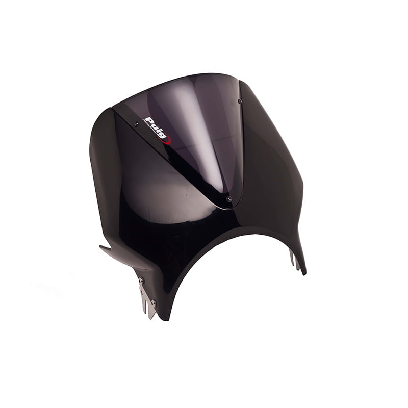 Cupula Puig Vision Carcasa Negra Cupula Humo Oscuro