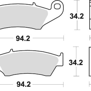 Braking Juego de pastillas de freno sinterizadas CM46