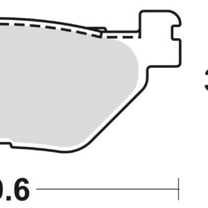 Braking Juego de pastillas de freno semimetálicas SM1 para SYM/Yamaha