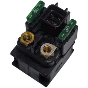 Relé de arranque 12V/180A - Con fusible 30A - 4 Fastons micro Husqvarna/Yamaha