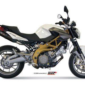 Escape Mivv 2 Slip-On Suono black con tapa carbono Aprilia Shiver 750 2008-16