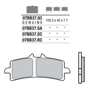 Pastillas De Freno Brembo S1000Rr/ Ducati Y Suzuki