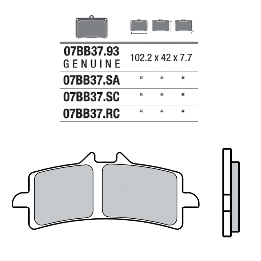 Pastillas De Freno Brembo S1000Rr/ Ducati Y Suzuki