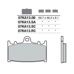Pastillas Freno Brembo Suzuki Sv1000 03-