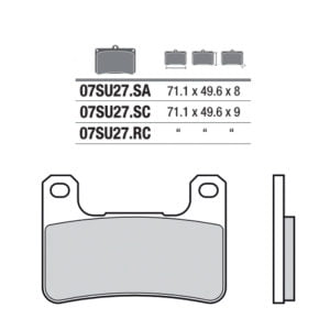 Pastillas Freno Brembo Suzuki Gsxr 04- A