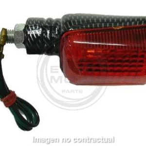 Intermitente mini brazo corto aspecto carbono Universal, cantidad mínima 2 unidades.