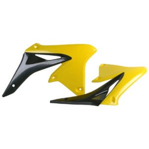 TAPAS RADIADOR RMZ250 (10-18) Negro/Amarillo RM01 8413600006