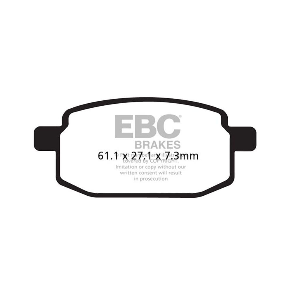 Pastillas de freno scooter serie SFAC Carbon EBC para HYOSUNG y LEXMOTO SFAC169