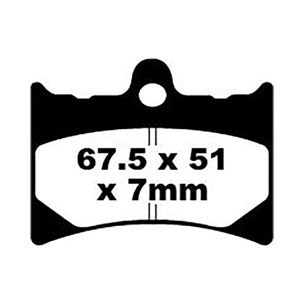 Pastillas Freno Ebc Hh Sinterizadas Fa126Hh