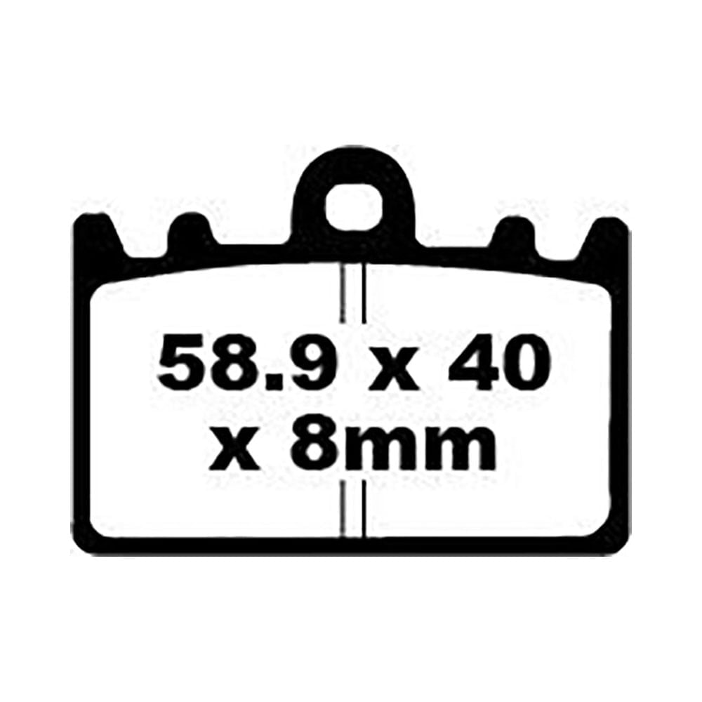 Pastillas Freno Ebc Hh Sinterizadas Fa180Hh