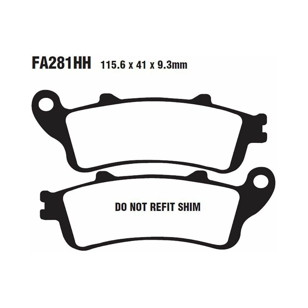 Pastillas Freno Ebc Hh Sinterizadas Fa281Hh