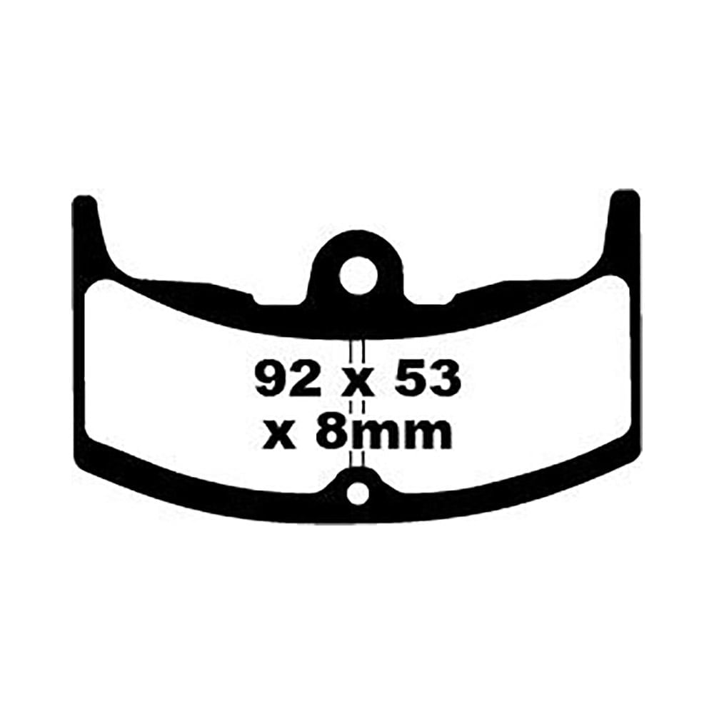 Pastillas Freno Ebc Organicas Fa080