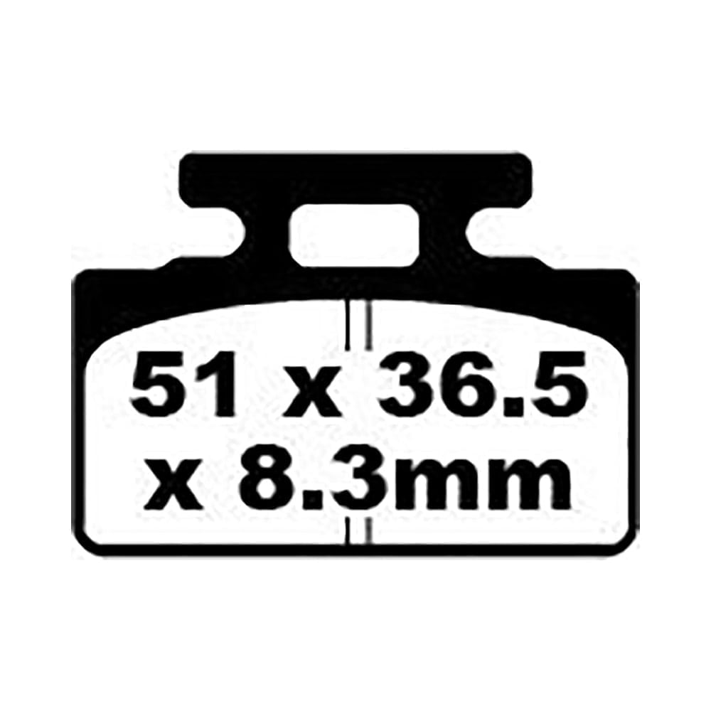 Pastillas de freno orgánicas scooter serie SFA EBC para SYM SFA151