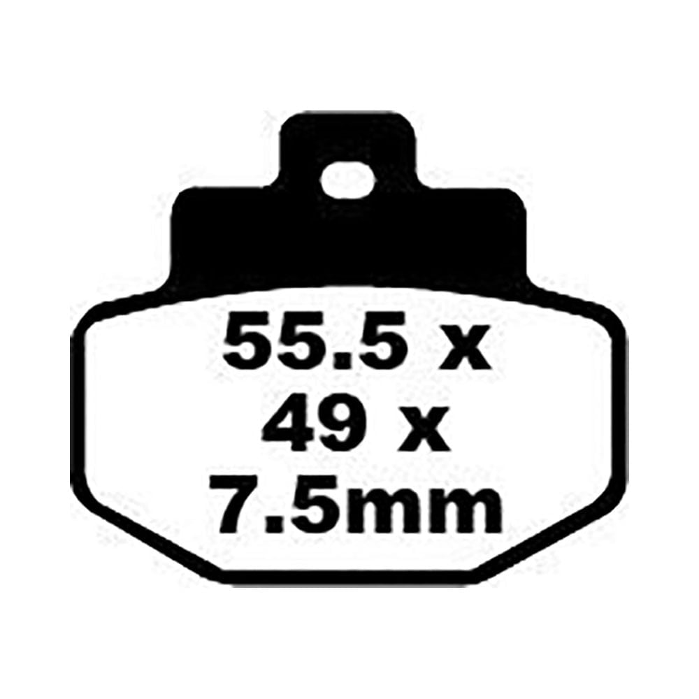 Pastillas de freno orgánicas scooter serie SFA EBC para GILERA y PIAGGIO SFA321