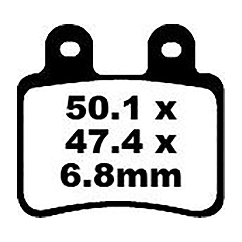Pastillas de freno orgánicas scooter serie SFA EBC para PEUGEOT y ITALJET SFA350