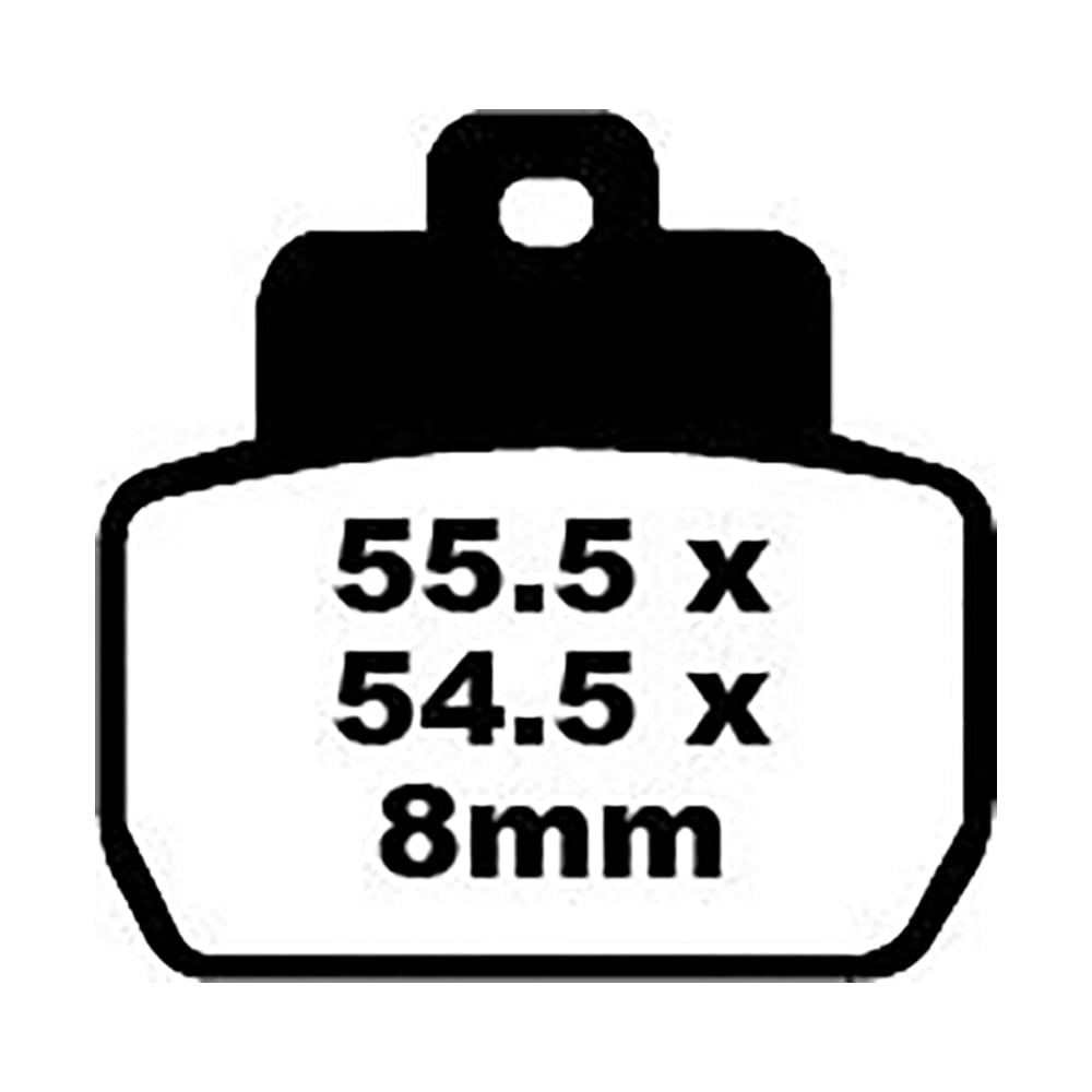Pastillas de freno orgánicas scooter serie SFA EBC para PIAGGIO SFA425