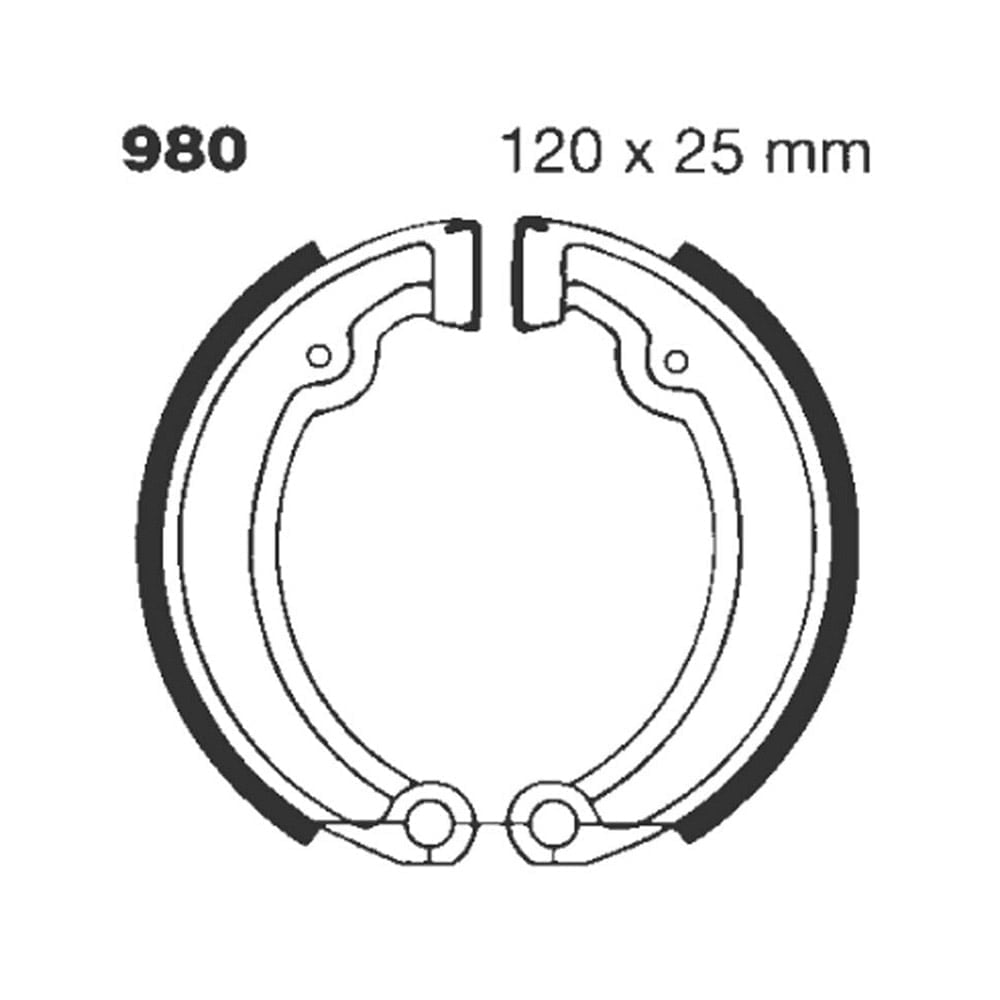 Zapatas de freno estándar EBC para MZ 980