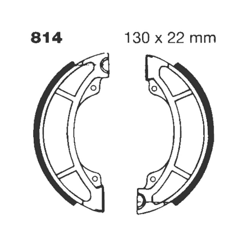 Zapatas de freno ranuradas "G" para KTM 814G