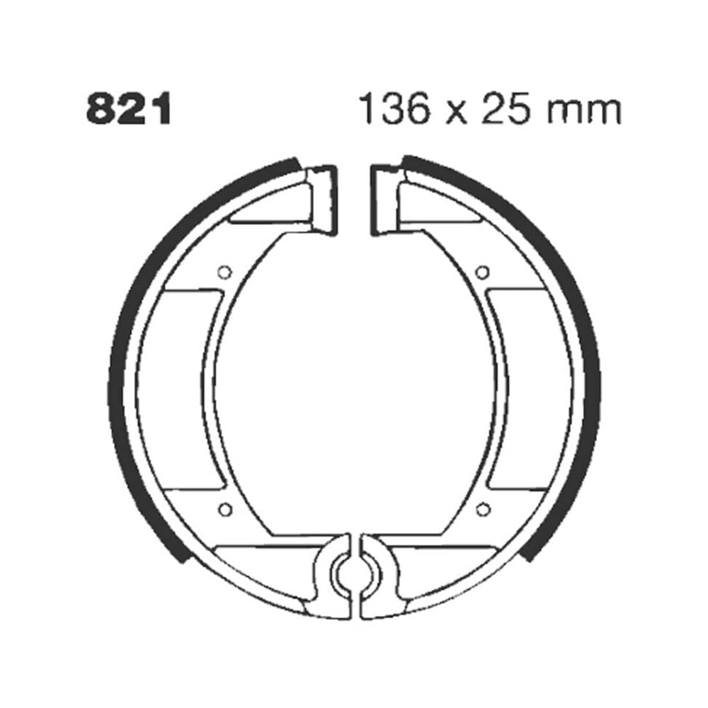 Zapatas de freno ranuradas "G" para MAICO 821G