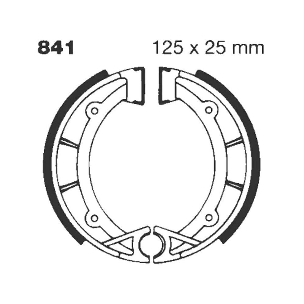 Zapatas de freno ranuradas "G" para ACCOSSATO 841G