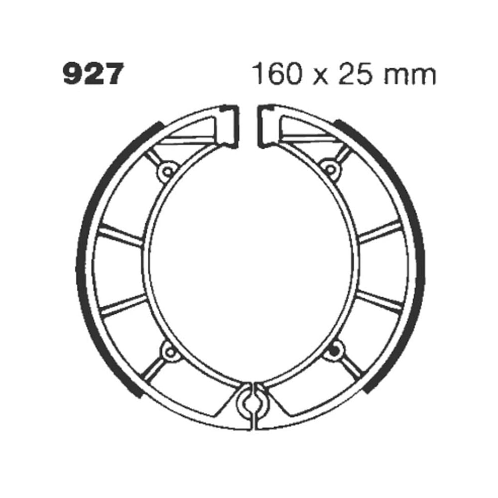 Zapatas de freno ranuradas "G" para MOTO MORINI 927G