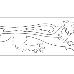 Adhesivo León Malossi Blanco Derecho 24 cmm