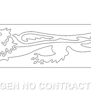 Adhesivo León Malossi Blanco Izquierdo 24cm