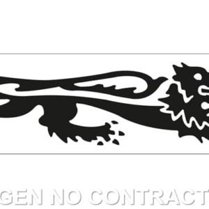 Adhesivo León Malossi Negro Derecho 16,60 cm