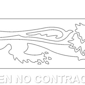 Adhesivo León Malossi Blanco Derecho 16,6 cm