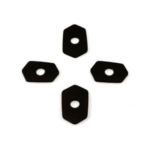 Juego soporte fijador de intermitente negro