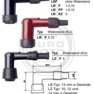 Pipa de Bujía NGK LB05F