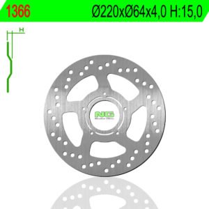Disco Freno Ng 1366 220 X 64 X 4 Scutum S02/S03