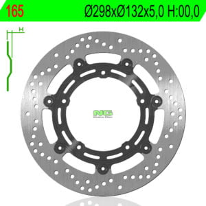 Disco Freno Flotante Ng 165 298 X 132 X 5