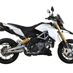 Escape Mivv 2 Slip-On Suono black con tapa carbono Aprilia Dorsoduro 1200 2012-16