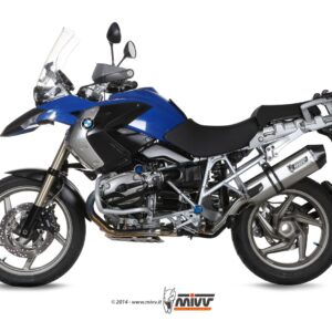 Escape Mivv Slip-On Speed edge St. Steel con tapa carbono BMW R 1200 GS / Adventure 2004-07