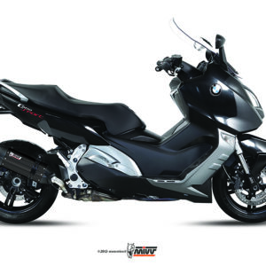 Escape Mivv Slip-On Suono black con tapa carbono BMW C 600 Sport / C 650 GT 2012-15