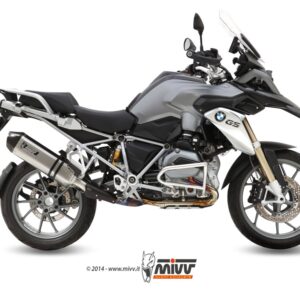 Escape Mivv Slip-On Speed edge St. Steel con tapa carbono BMW R 1200 GS / Adventure 2013-18