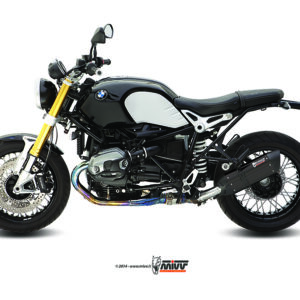Escape Mivv Slip-On Suono black con tapa carbono BMW R Nine T 2014-23