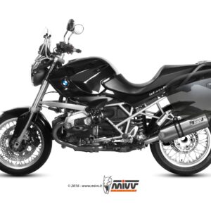 Escape Mivv Slip-On Speed edge St. Steel con tapa carbono BMW R 1200 R 2011-14