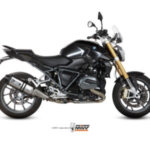 Escape Mivv Slip-On Speed edge St. Steel con tapa carbono BMW R 1200 R / RS 2015-18