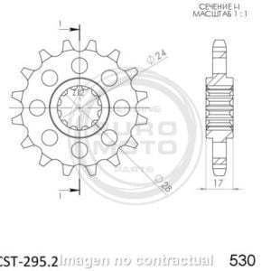 Piñón Supersprox Honda 530 x 14