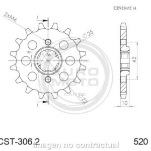 Piñón Supersprox Honda 520 x 14