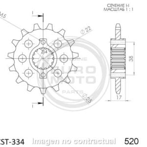 Piñón Supersprox Ducati 520 x 14