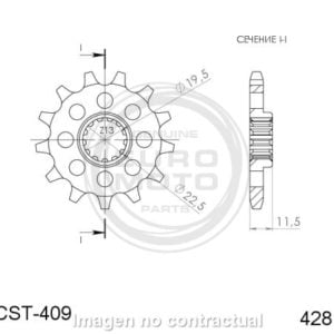 Piñón Supersprox Suzuki 428 x 14