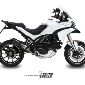 Escape Mivv Slip-On Suono black con tapa carbono Ducati Multistrada 1200 2010-14