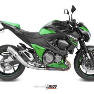 Escape Mivv Slip-On Ghibli St. Steel Kawasaki Z800 2013-16