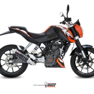 Escape Mivv Full system 1x1 GP black KTM 125 Duke 2011-16 / 200 Duke 2012-14