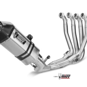 Escape Mivv Full system 4x2x1 Speed edge St. Steel con tapa carbono Kawasaki ZX-10 R 2011-15