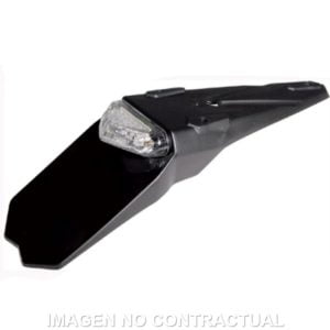 Portamatrícula Circuit Mantis Negro-Clear