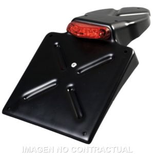 Portamatrícula Circuit No Problem Negro-Rojo